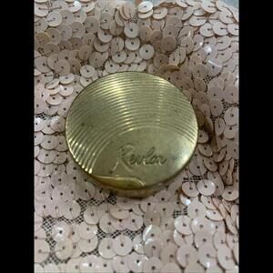 Vintage rouge compact Revlon Golden Coral blush/rouge goldtone compact 1…